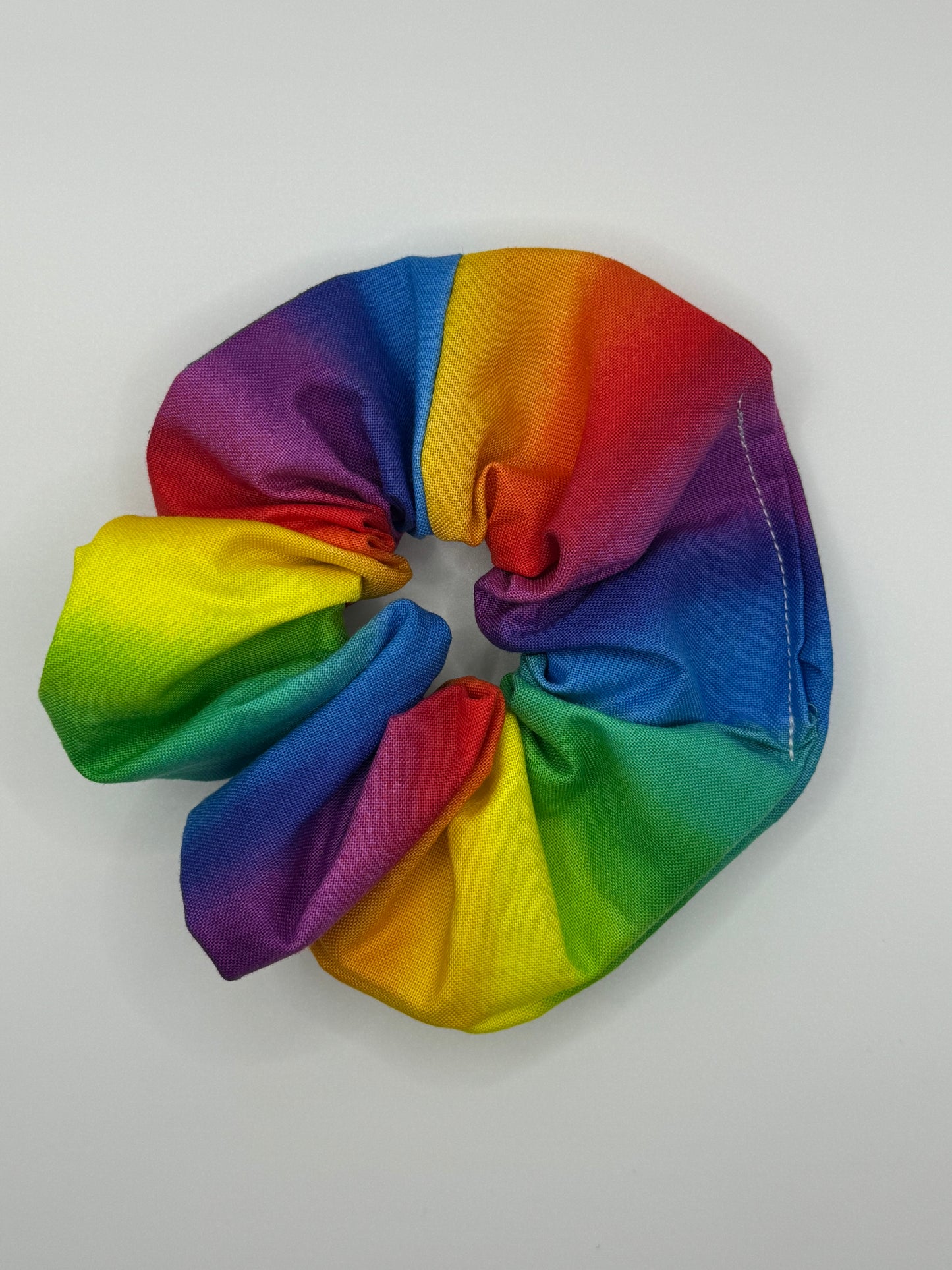 Large rainbow scrunchie