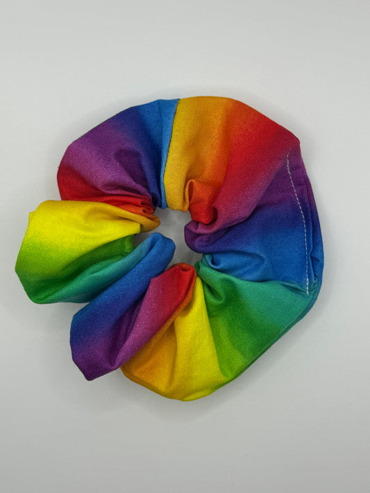 Large rainbow scrunchie